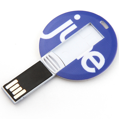 128GB UDP บัตรเครดิต USB ติดs 2.0 มินิทรงกลม CMYK พิมพ์โลโก้