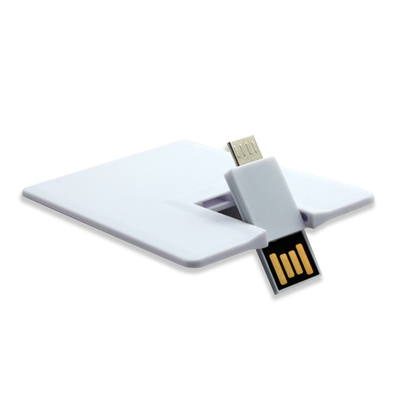 หุ่นยนต์ OTG 2.0 บัตรเครดิต USB ติดs 1GB 128GB 15MB / S UV Colorful Print