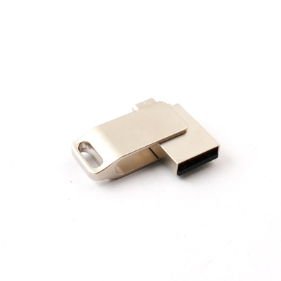 OTG หุ่นยนต์ โลหะ Usb แฟลชไดรฟ์ หน่วยความจำ 128GB USB mini UDP 15MB/S