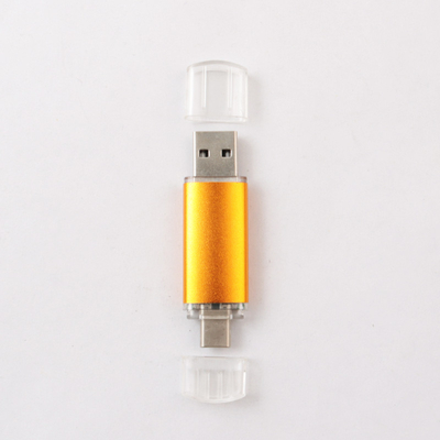 โลหะ 256GB OTG USB Flash Drive โลโก้เลเซอร์สำหรับ Android Iphone