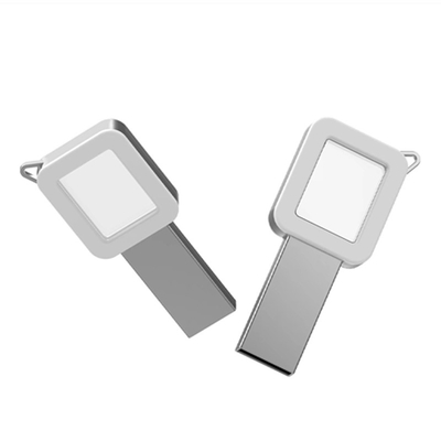 แกะสลักโลโก้โลหะคริสตัล Usb Stick 2.0 ไฟ LED เต็มรูปแบบ Shinny