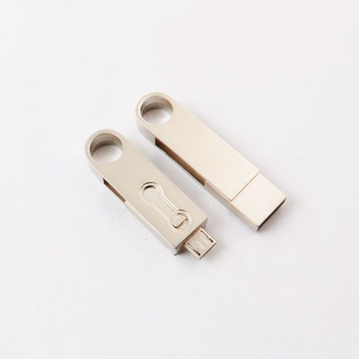 Metal OTG 3.0 Micro Usb Stick 128GB 7mm สำหรับการใช้งานโทรศัพท์ Android