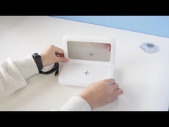 Plastic With Clock Collapsible Wireless Charge White Color 20W Fast Speed