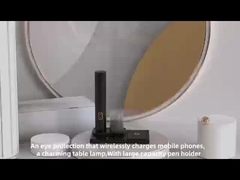 เครื่องชาร์จไร้สาย พร้อมไฟโต๊ะป้องกันสายตาของนักเรียน สามารถยกและพับได้