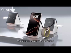 สีขาวและสีเทาสามารถเลือกชาร์จเร็ว แผ่นชาร์จไร้สาย OEM LOGO การสนับสนุน LOGO